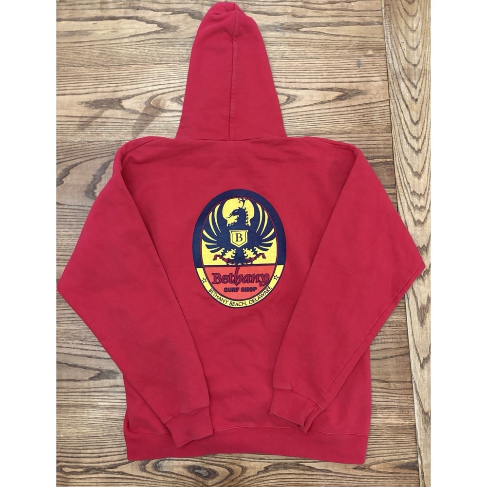 Bethany Surf‎ Shop Delaware Hanes Ultimate Cotton Hoodie Sweatshirt Size Medium